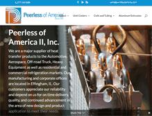 Tablet Screenshot of peerlessofamerica.com